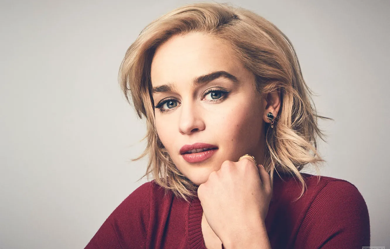 Photo wallpaper girl, girl, beautiful, eyes, beautiful, Emilia Clarke, Emilia Clarke