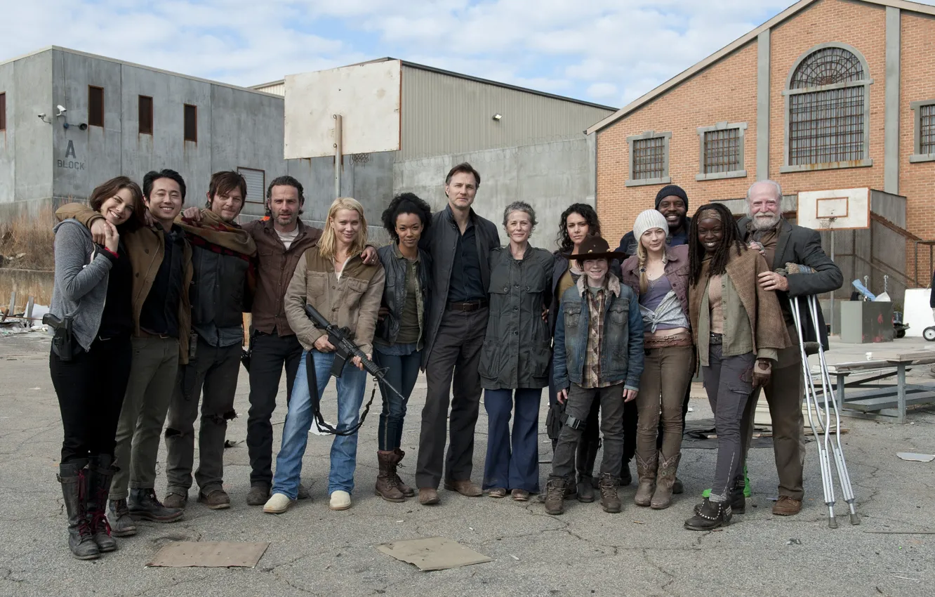 Photo wallpaper team, the series, actors, The Walking Dead, The walking dead
