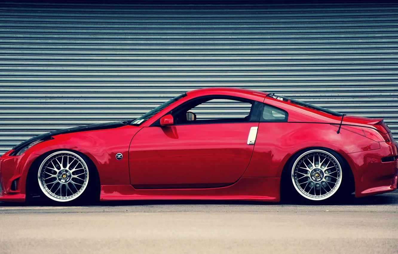 Photo wallpaper car, tuning, Nissan, stance, nissan 350z
