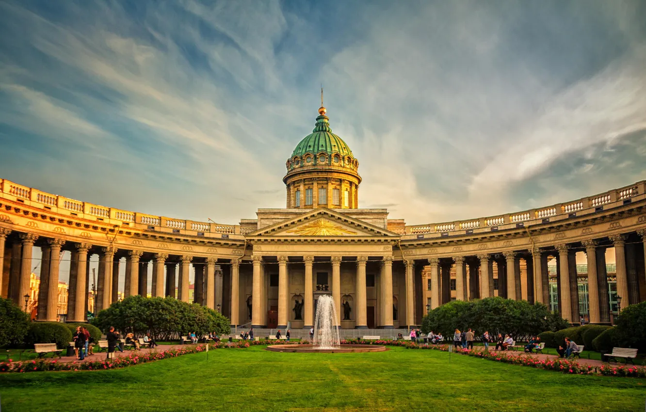 Photo wallpaper Peter, Saint Petersburg, Kazan Cathedral, Russia, SPb, St. Petersburg, spb, Leningrad
