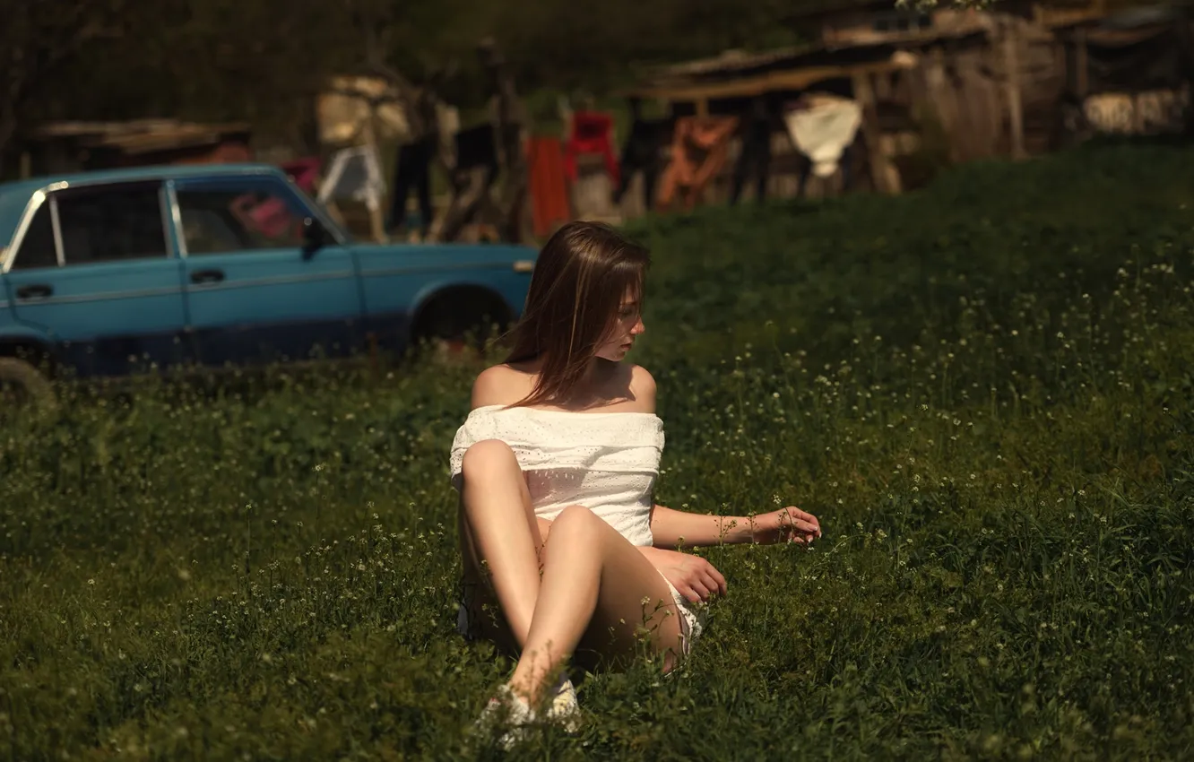 Photo wallpaper girl, sexy, Wallpaper, sweetheart, model, bright, makeup, slim