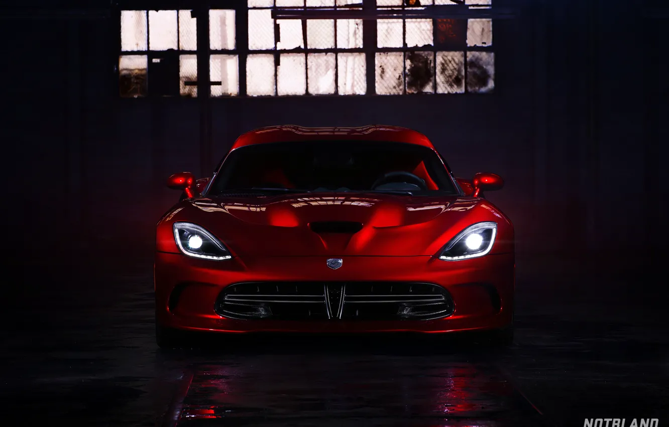 Photo wallpaper machine, auto, lights, before, Dodge, Viper, auto, GTS