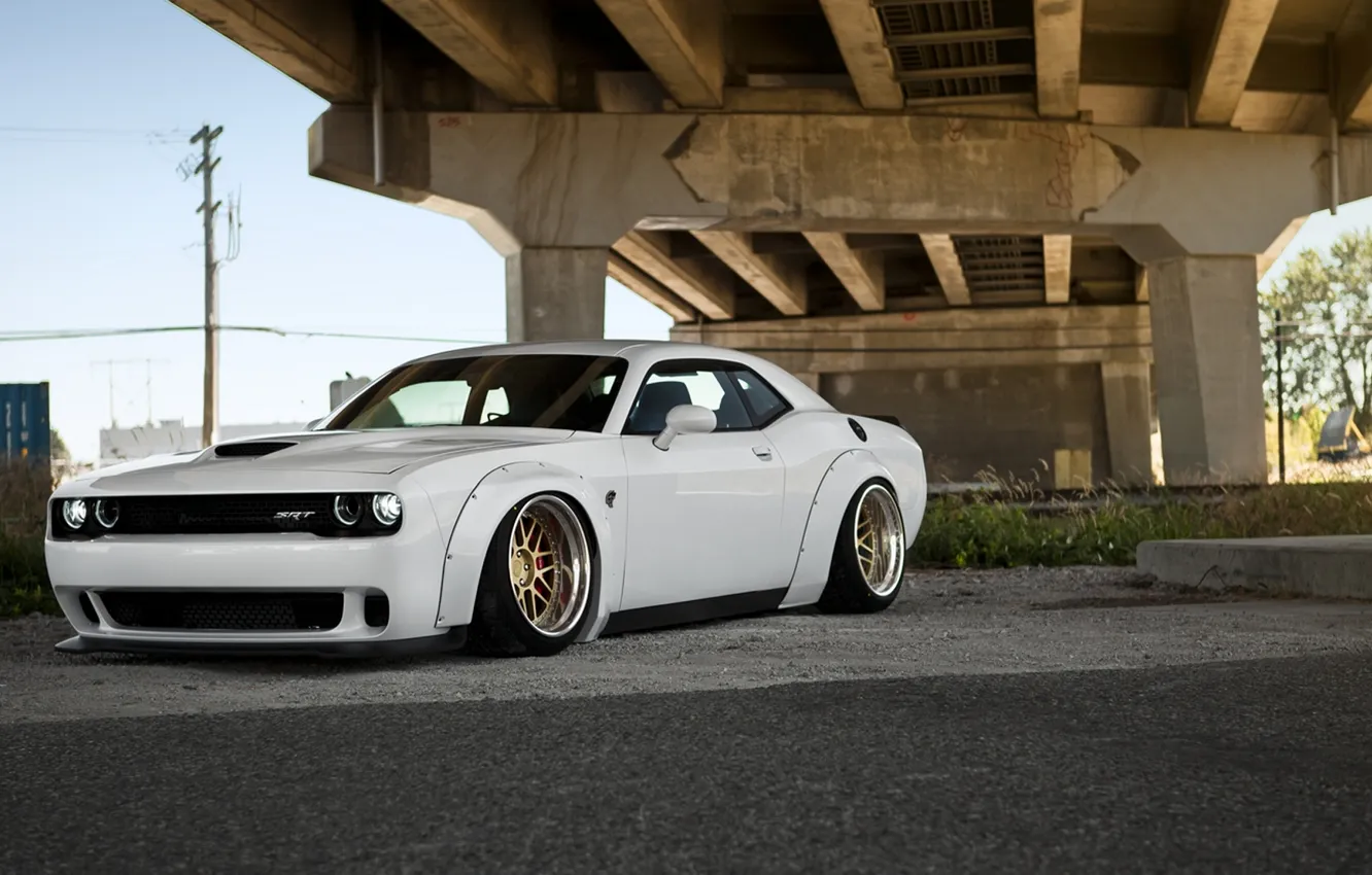 Photo wallpaper Dodge, Challenger, Dodge, Hellcat, Challenger, SRT, 2014