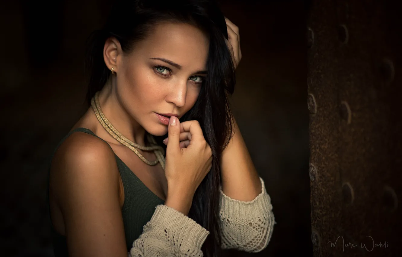 Photo wallpaper eyes, look, girl, portrait, Angelina Petrova