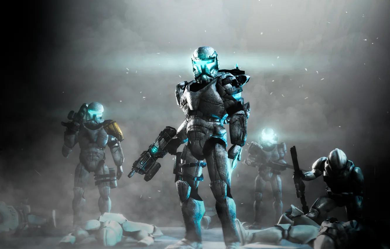 Photo wallpaper weapons, smoke, warrior, equipment, Kote Darasuum Eternal Glory