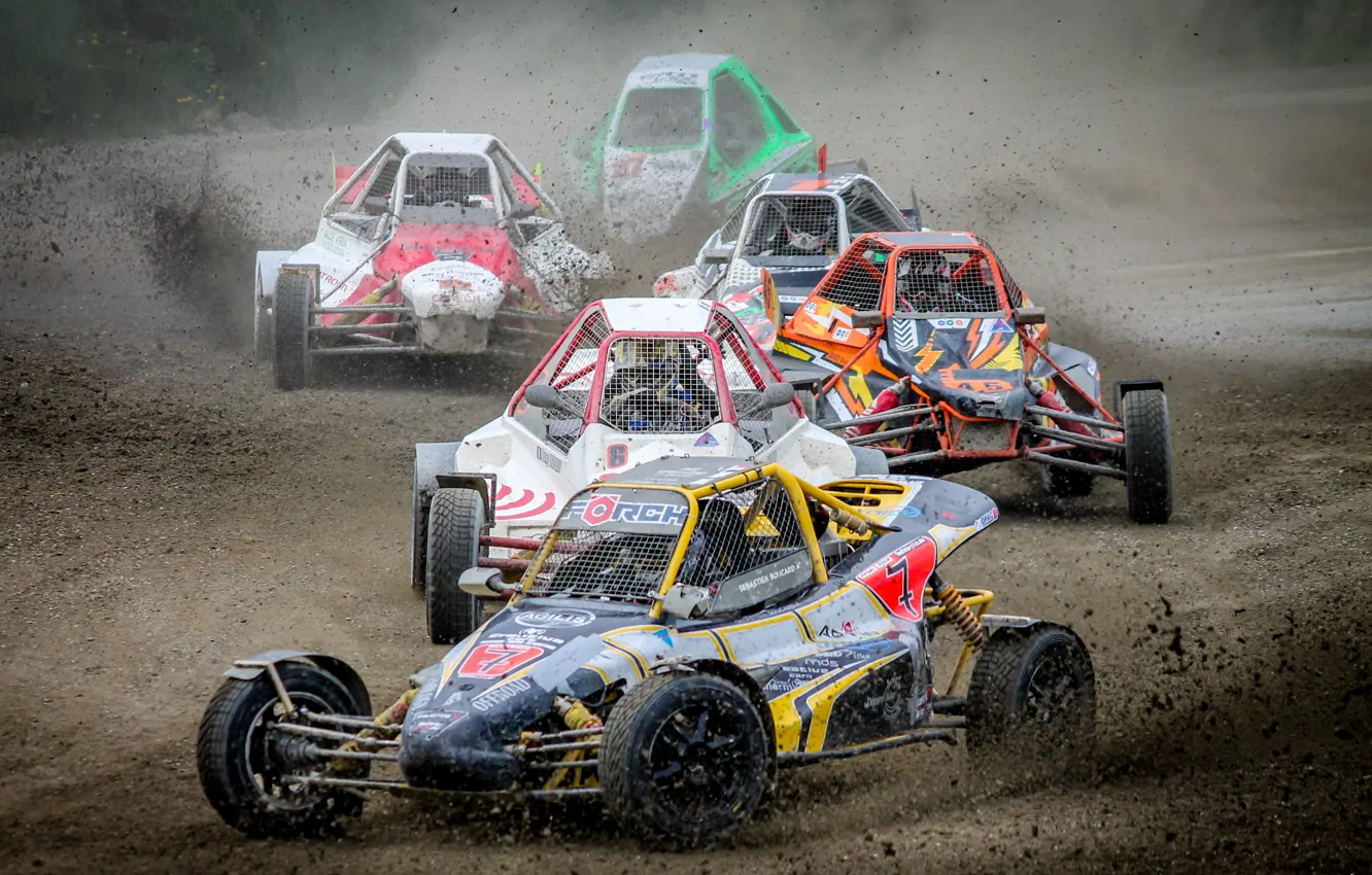 Photo wallpaper machine, race, sport