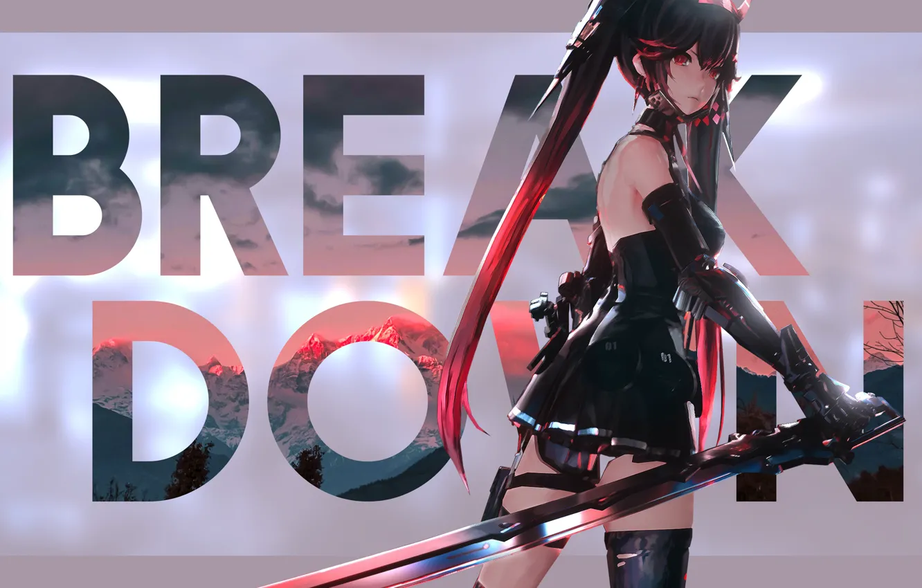 Photo wallpaper girl, sword, Lucia, Punishing: Gray Raven, SEYMOUR