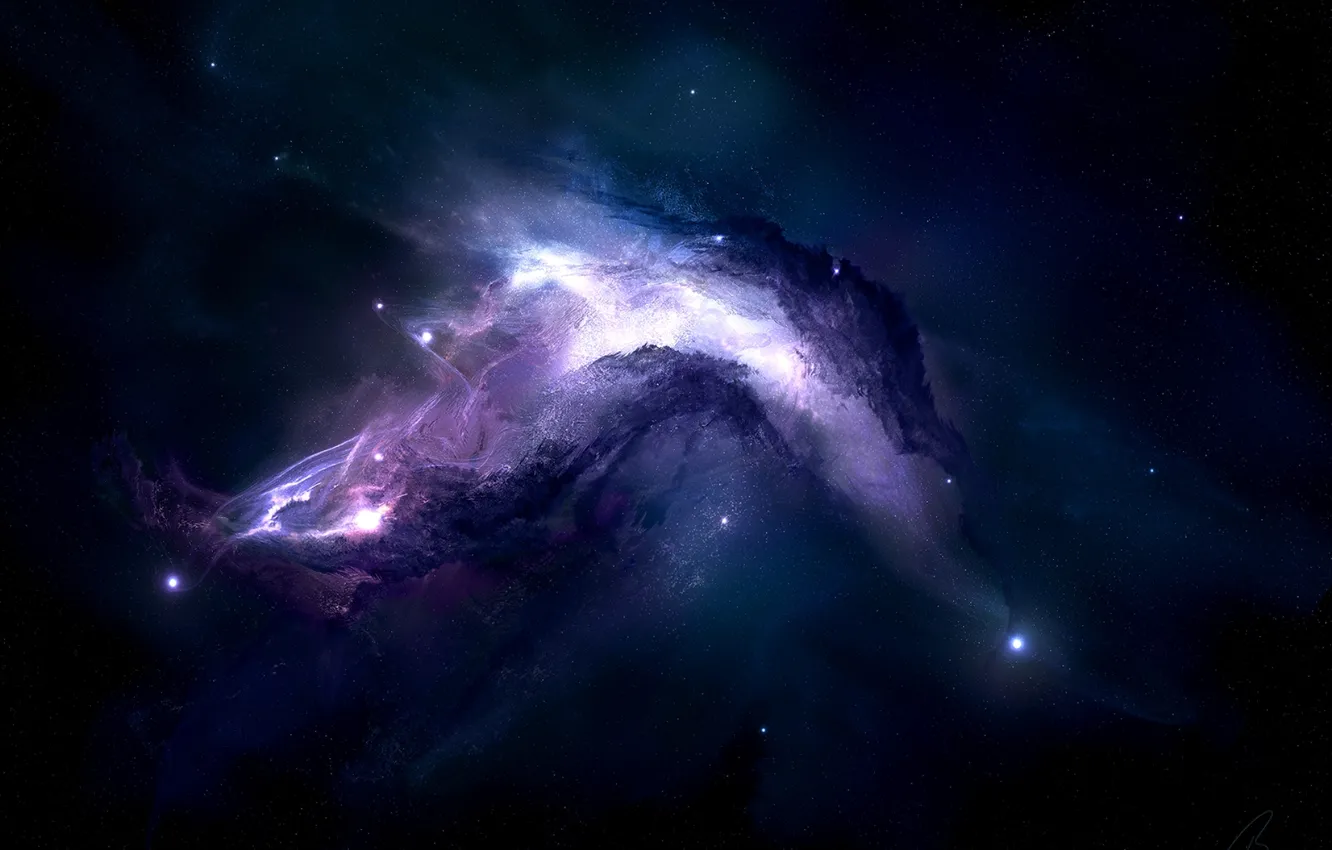 Photo wallpaper Stars, Nebula, The universe