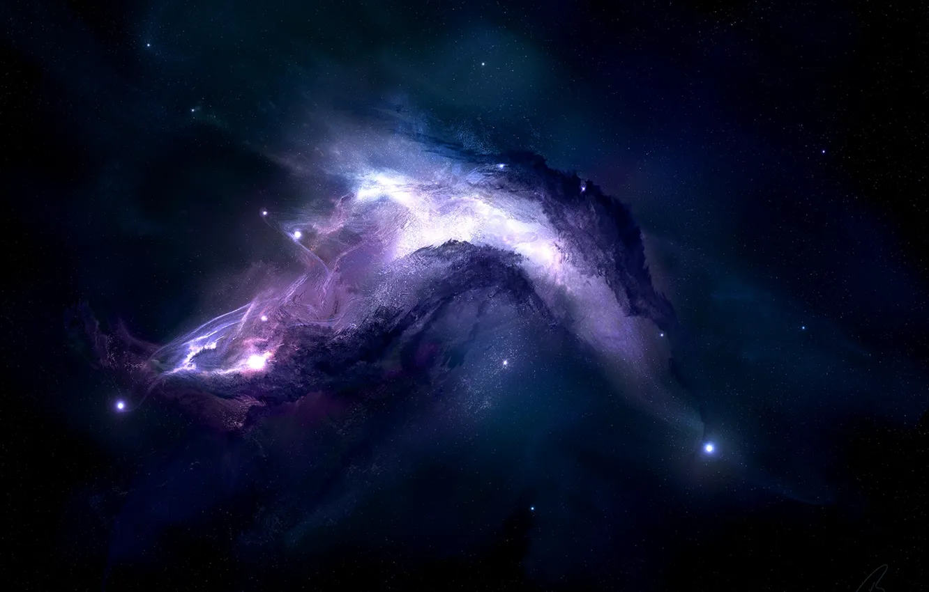 Photo wallpaper stars, nebula, the universe
