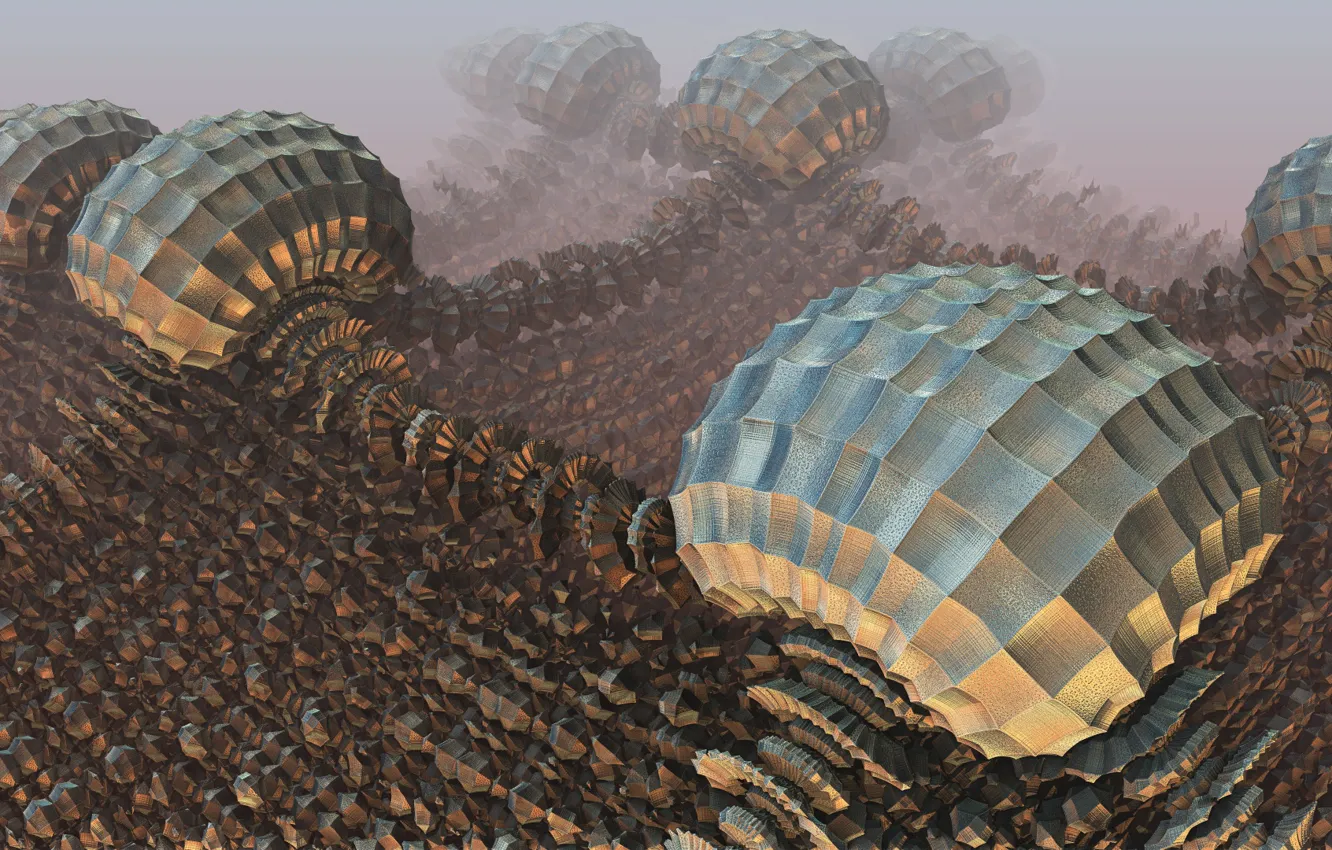 Photo wallpaper surface, balls, form