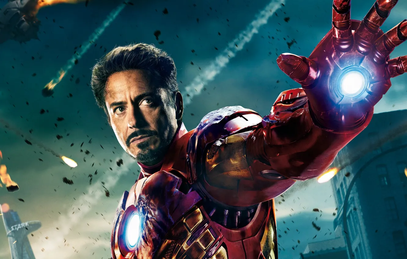 Photo wallpaper Robert Downey Jr, iron man, Robert Downey ml, The Avengers, The Avengers