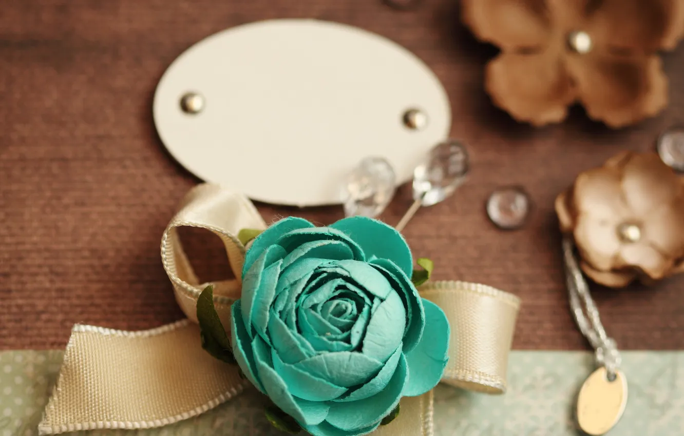 Photo wallpaper flowers, tape, vintage, vintage