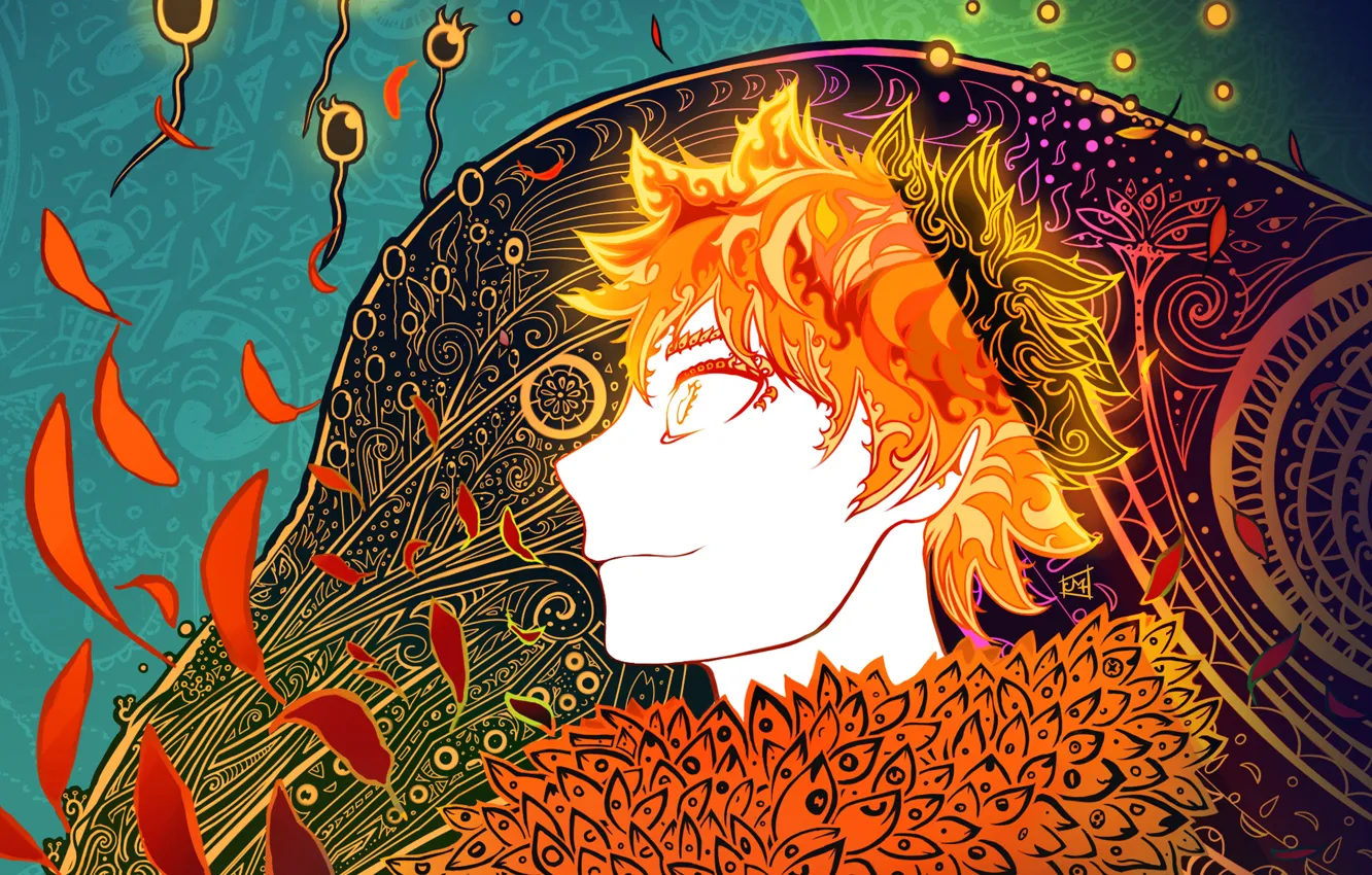 Photo wallpaper pattern, anime, guy, volleyball, HAIKYUU, haikyuu!!, volleyball!!