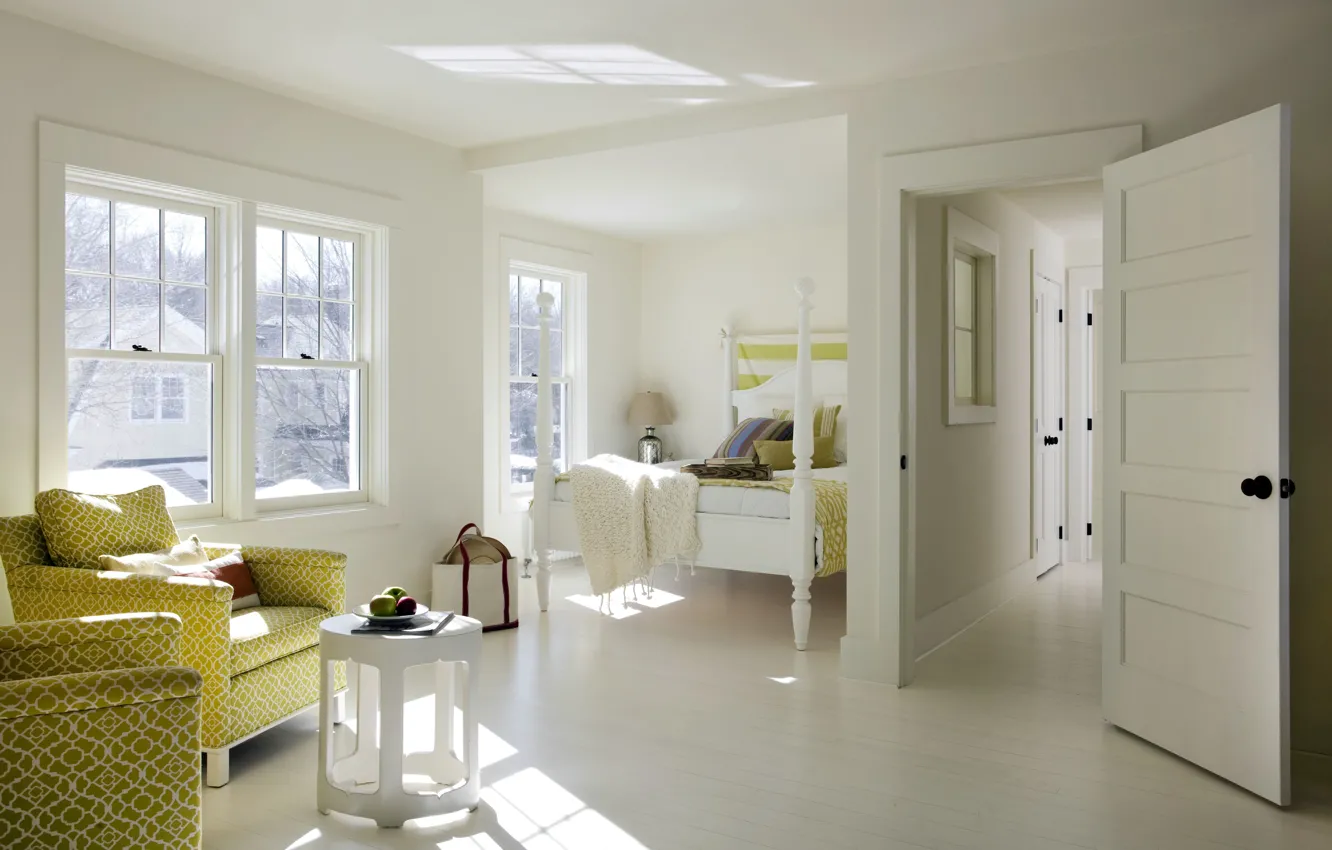 Photo wallpaper design, style, home, interior, cottage, bedroom