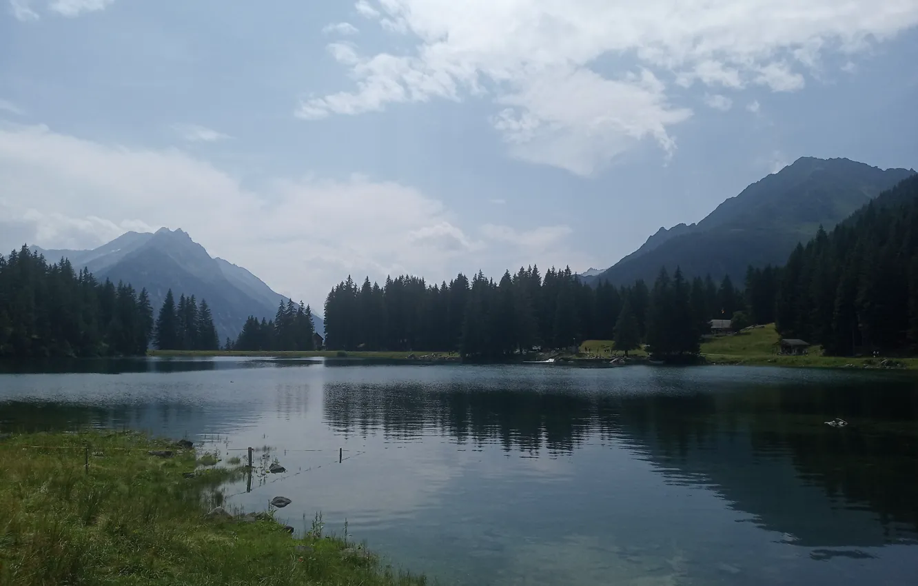 Photo wallpaper Switzerland, Alps, the Canton of URI, Lake Arnie