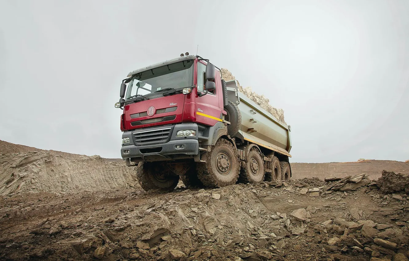 Photo wallpaper Phoenix, 8x8, Tatra, Dump Truck