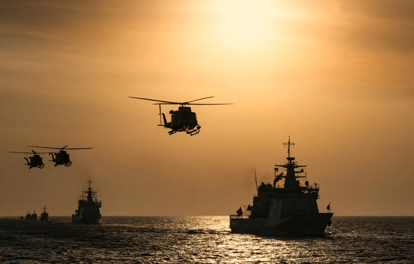 Photo wallpaper the coast guard, exercises, Turkey