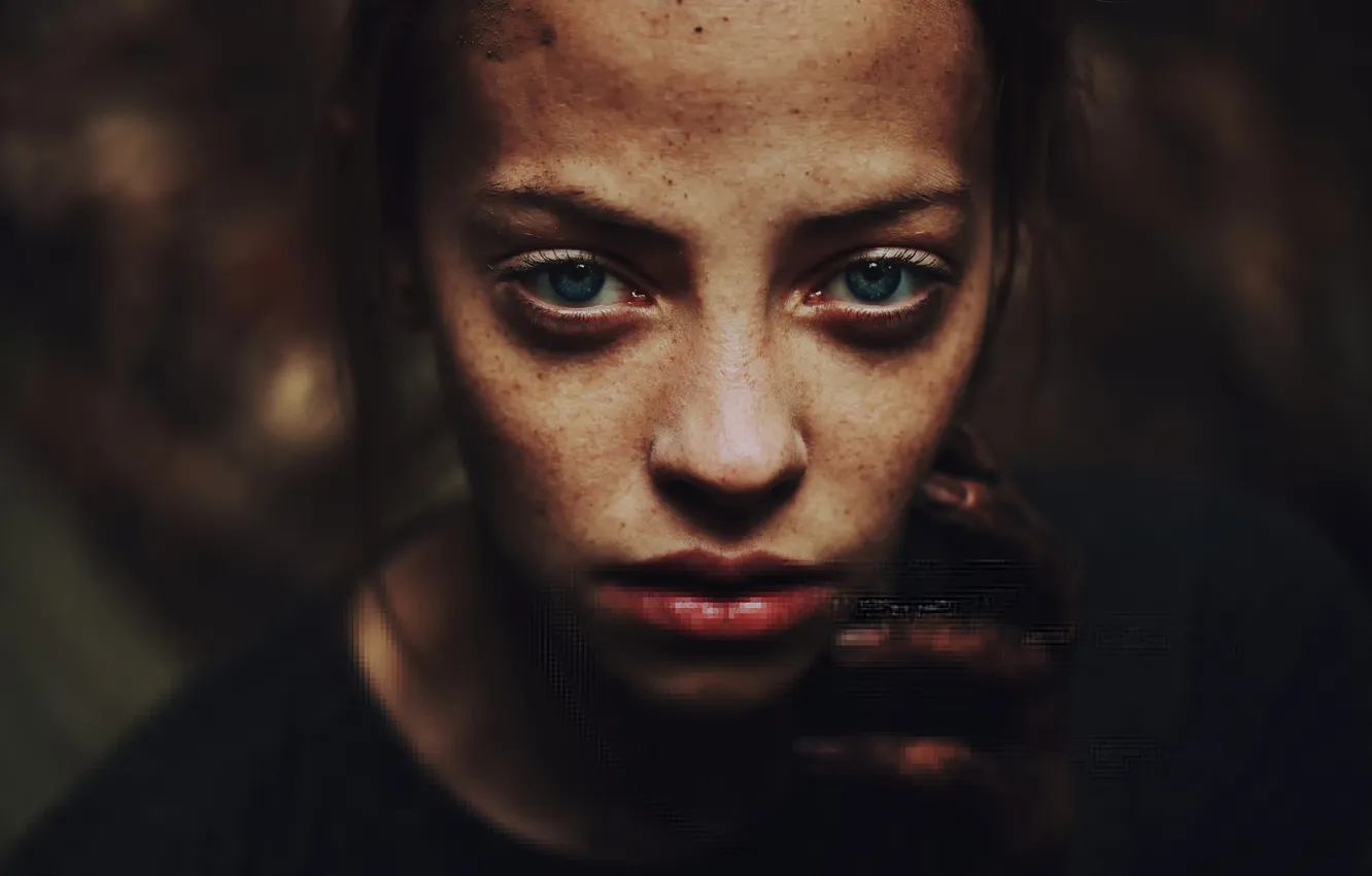 Photo wallpaper look, portrait, Sandra