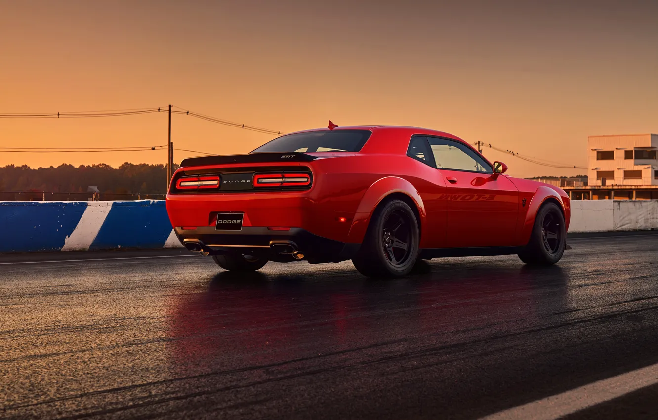 Photo wallpaper Dodge, Challenger, muscle car, Dodge Challenger SRT Demon