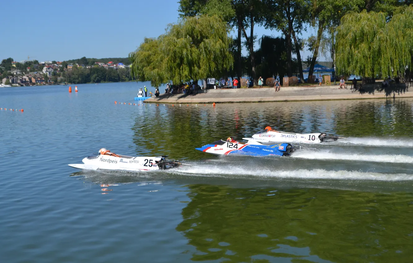 Photo wallpaper race, boat, speed