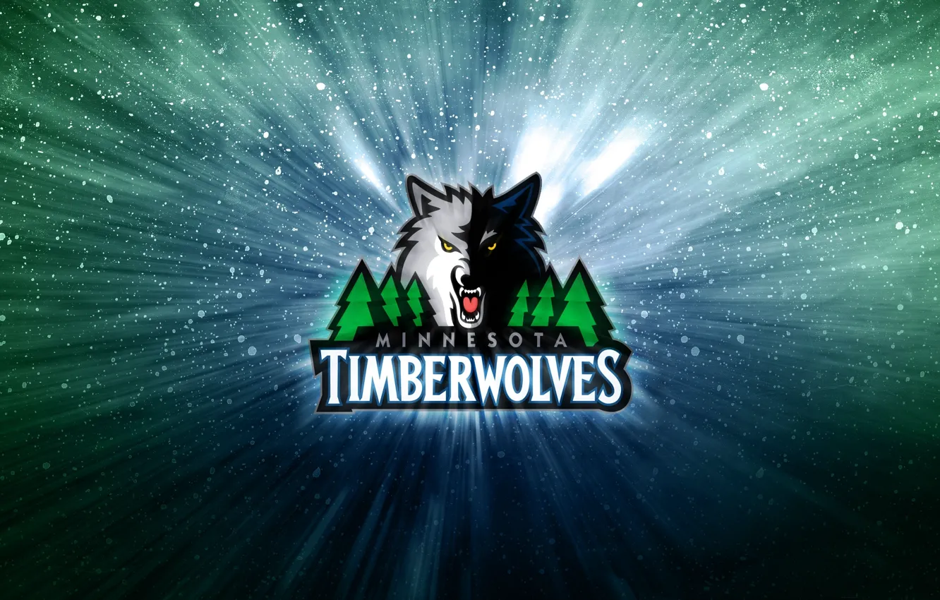 Photo wallpaper Basketball, Wolf, Logo, NBA, Mn, Timberwolves, Minnesota TimberWolves
