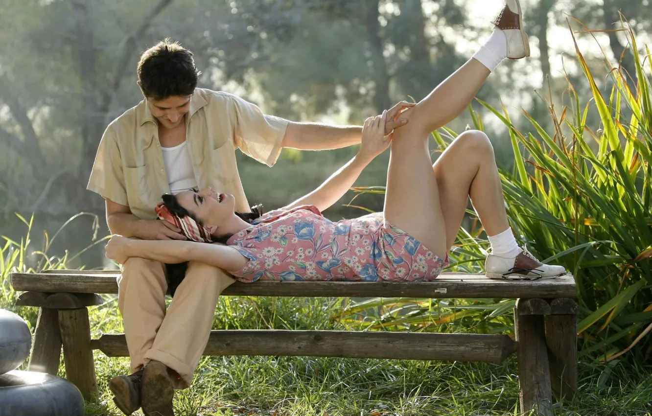 Photo wallpaper Katy Perry, love, smile, mood, brunette