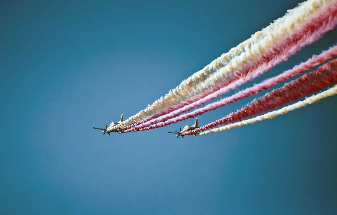 Photo wallpaper Doha, Planes, Air Show, Qatar National Day