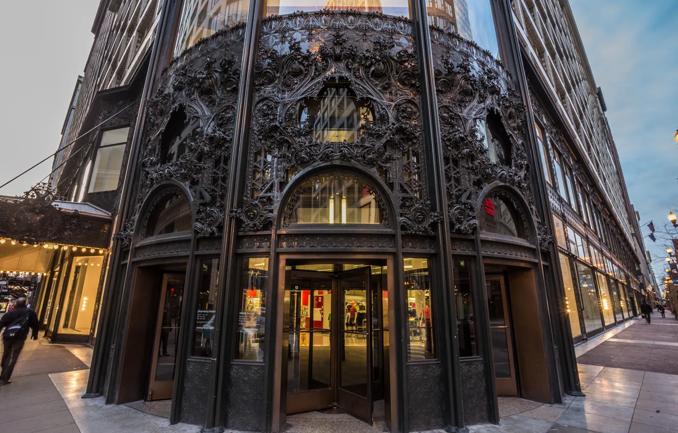 Photo wallpaper design, USA, America, building Chicago