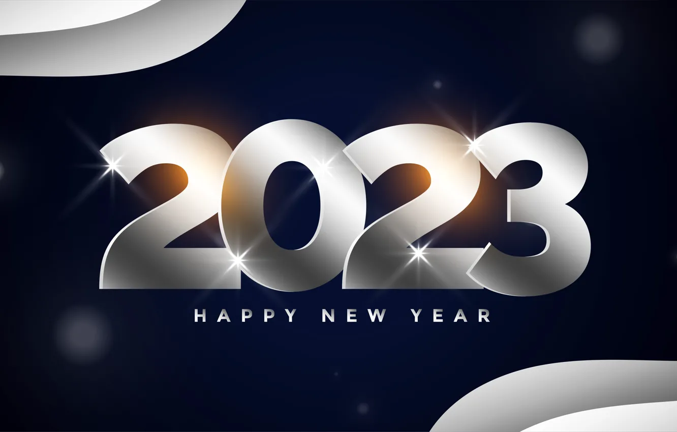 Photo wallpaper stars, rays, light, snow, line, night, glare, lights