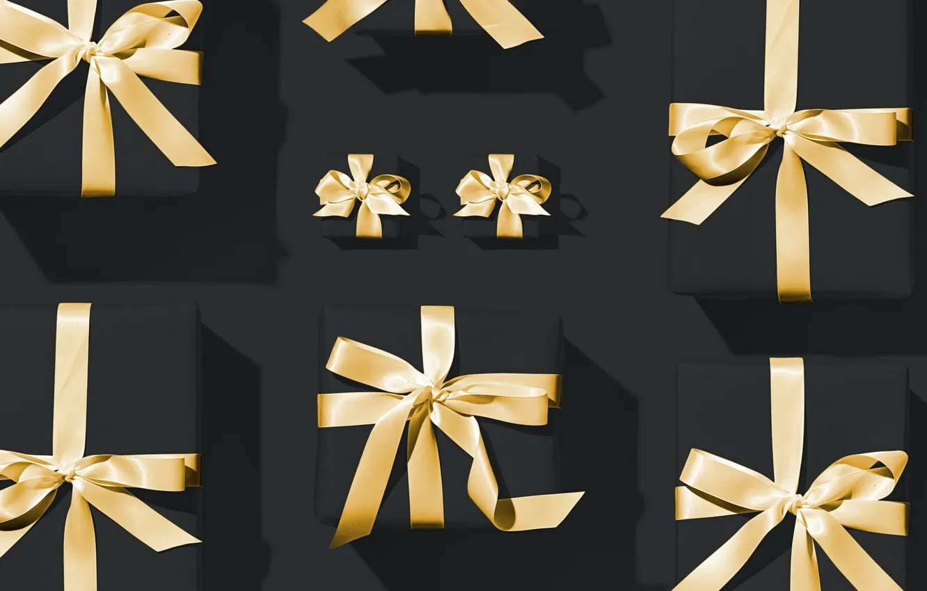 Photo wallpaper holiday, box, gift, tape