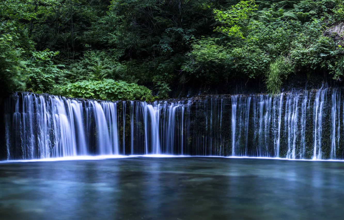 Photo wallpaper water, river, stones, waterfall, stream