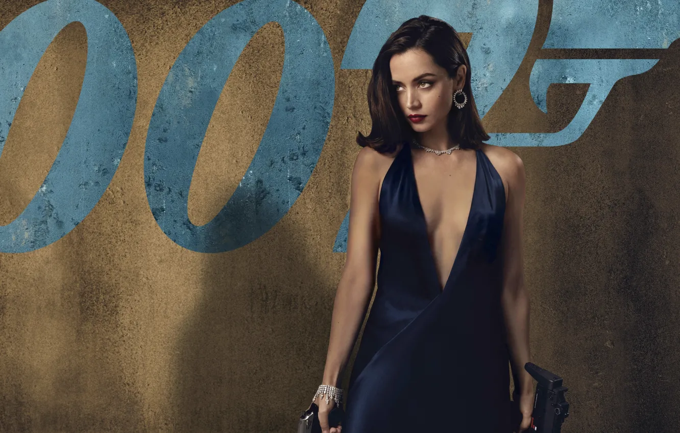 Photo wallpaper 007, movie, James Bond, Ana de Armas, No Time To Die
