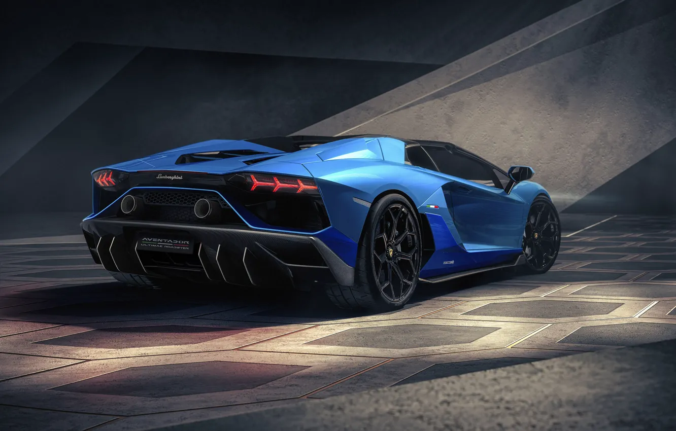 Photo wallpaper Lamborghini, sports car, Aventador, 2022, Lamborghini Aventador LP780-4 Ultimae Roadster, LP780-4, Ultimae Roadster