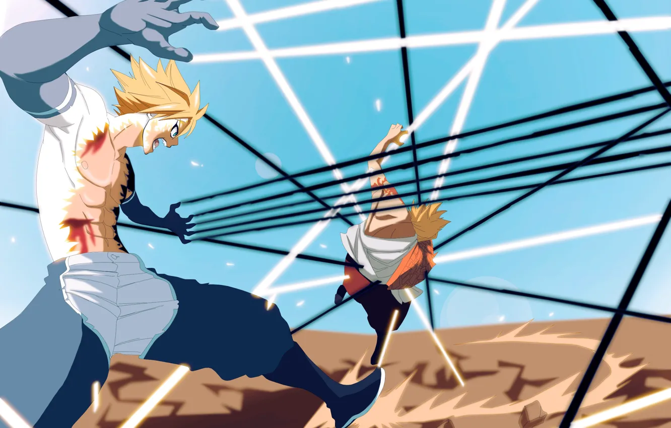 Photo wallpaper line, guy, fairy tail, Fairy tail