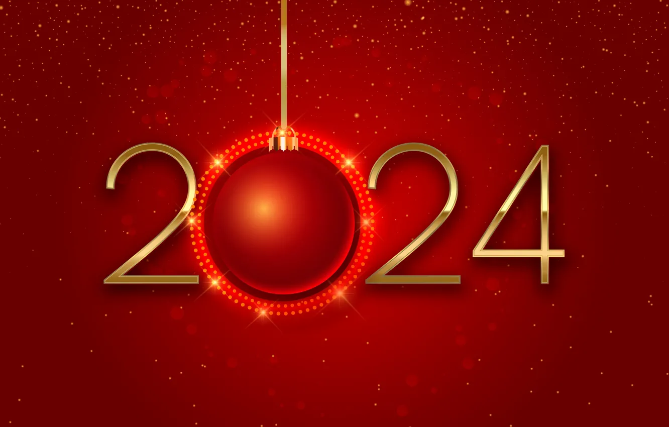 Photo wallpaper new year, Christmas, figures, golden, Christmas, New Year, decoration, figures