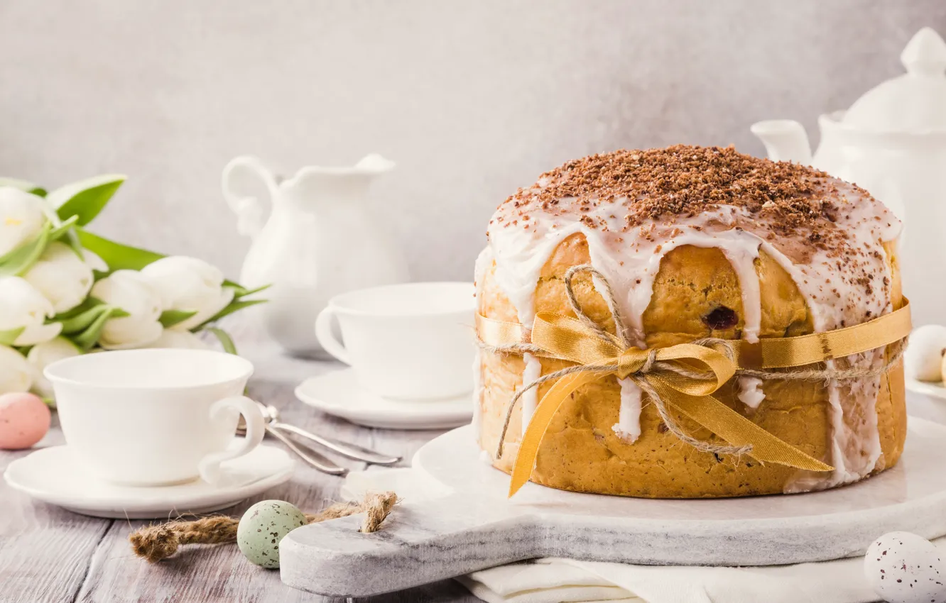 Photo wallpaper holiday, spring, Easter, eggs, serving, Iryna Melnyk