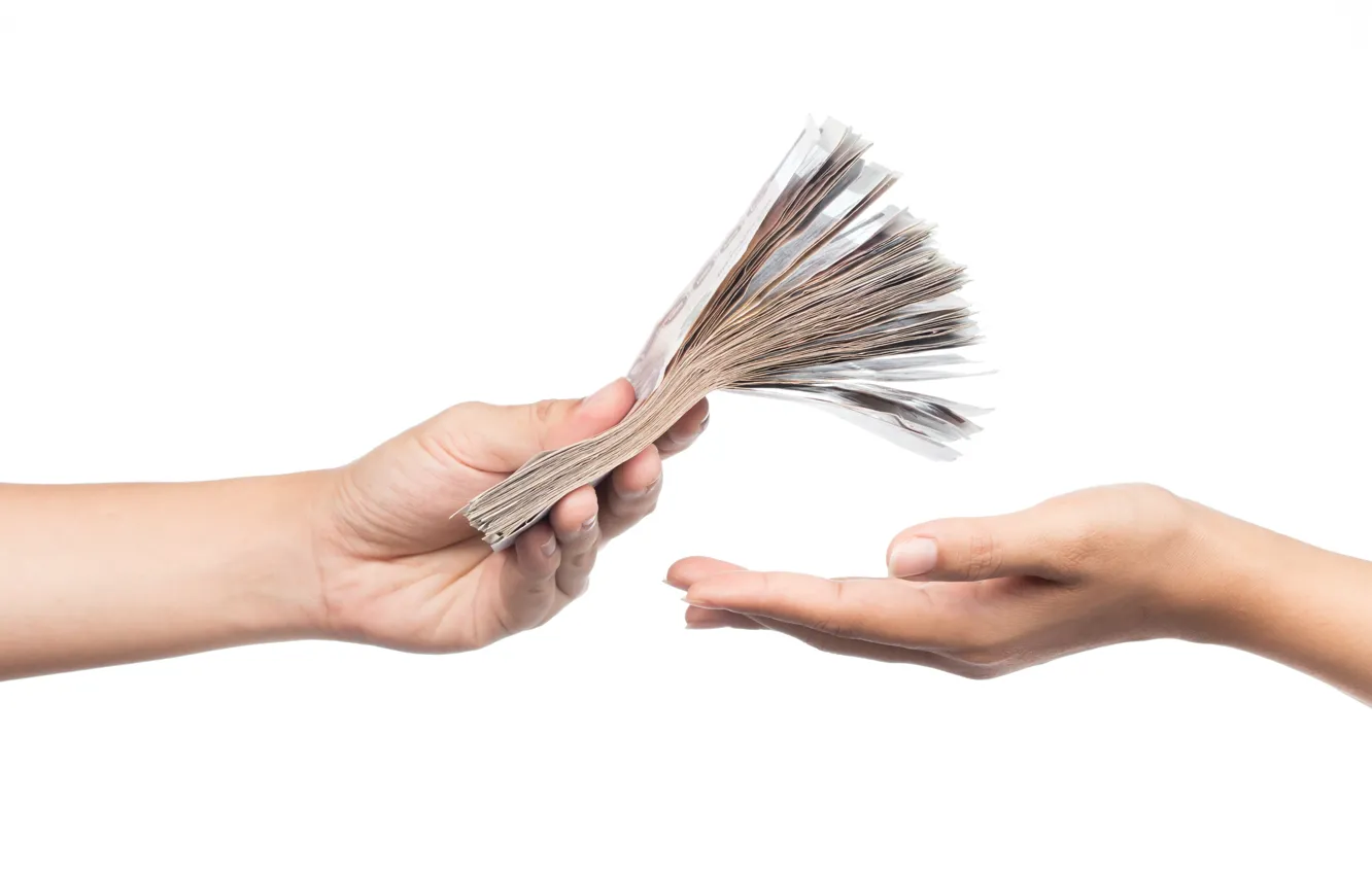 Photo wallpaper money, hands, Sale, purchase, economy, loans