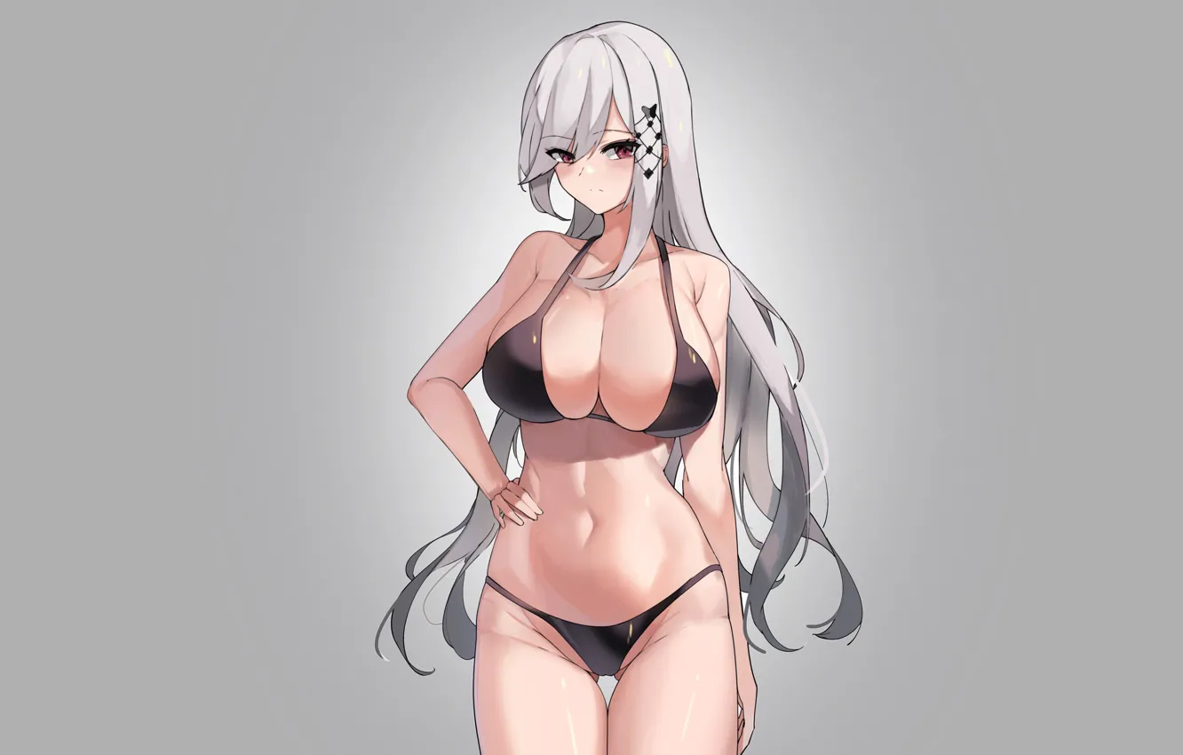 Photo wallpaper girl, hot, sexy, boobs, Hot Body, anime, pretty, babe