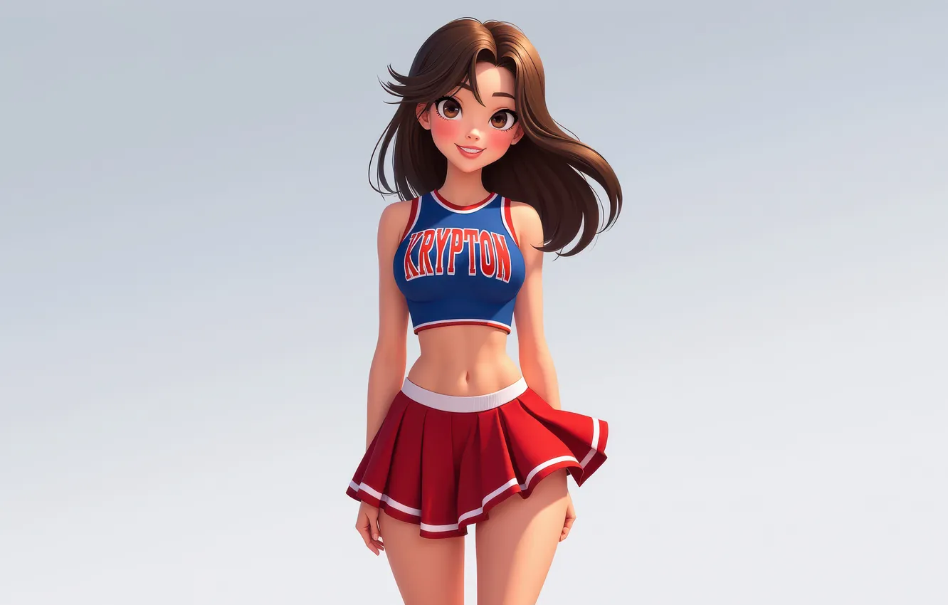 Photo wallpaper Supergirl, cheerleader