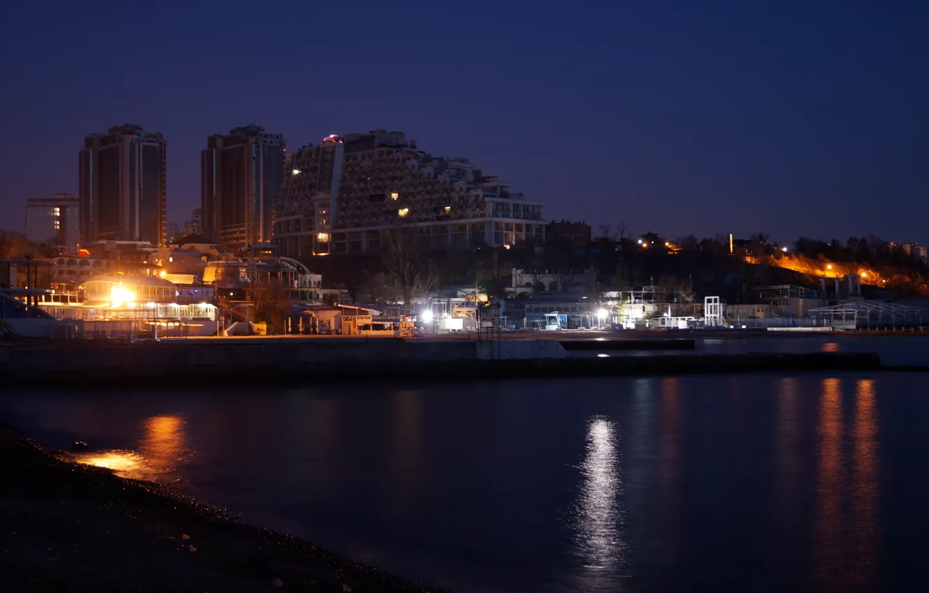 Photo wallpaper sea, night, Odessa, Arcadia