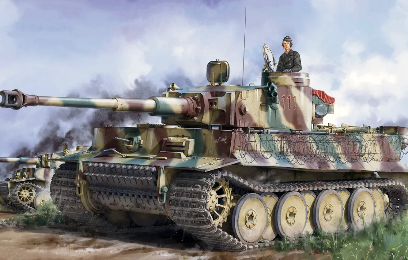 Photo wallpaper Germany, tank, jason, the Wehrmacht, Tiger I, Pz.Kpfw.VI, panzerwaffe, Heavy
