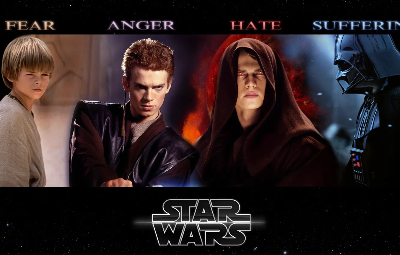 Photo wallpaper collage, Star Wars, Star Wars, Darth Vader, Anakin Skywalker