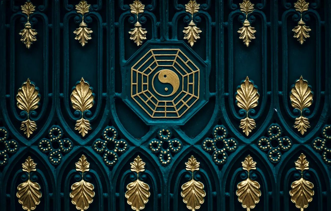 Photo wallpaper background, patterns, texture, gate, East, Zen, Yin-Yang, Buddhism