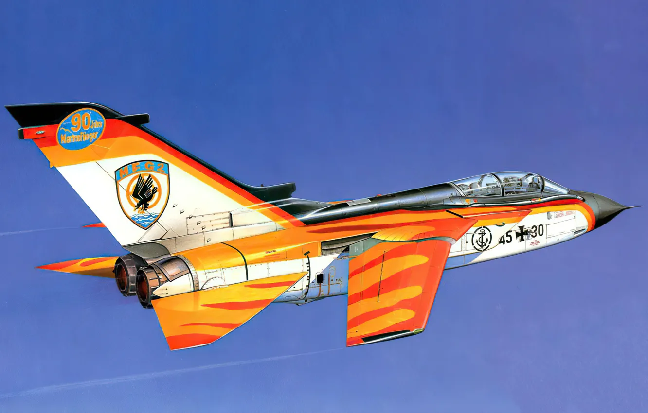 Photo wallpaper art, aviation, jet, Tornado