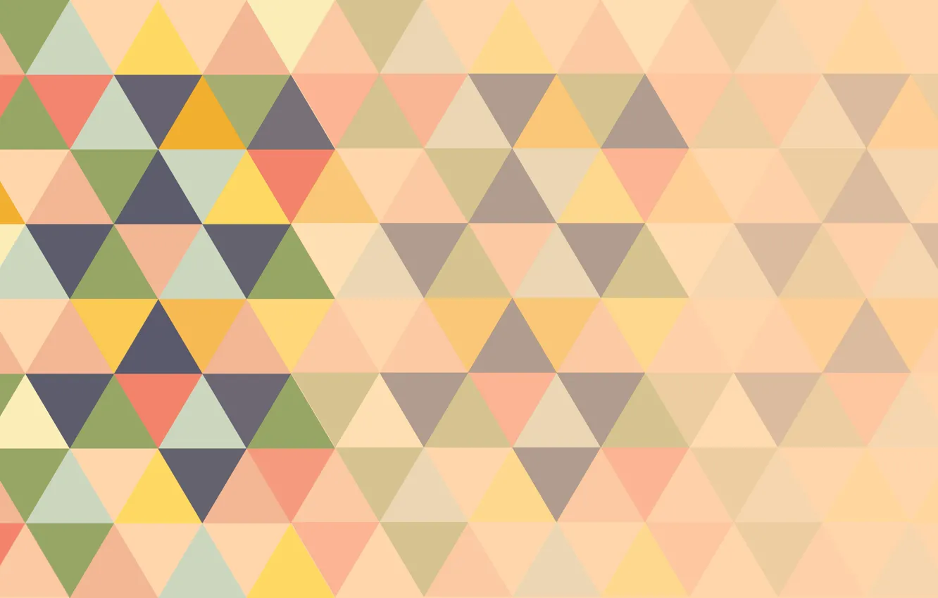 Photo wallpaper pattern, triangles, colorful, abstrakciya