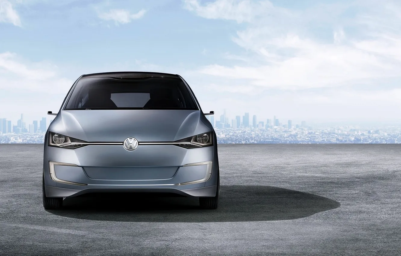 Photo wallpaper machine, grey, Over the city