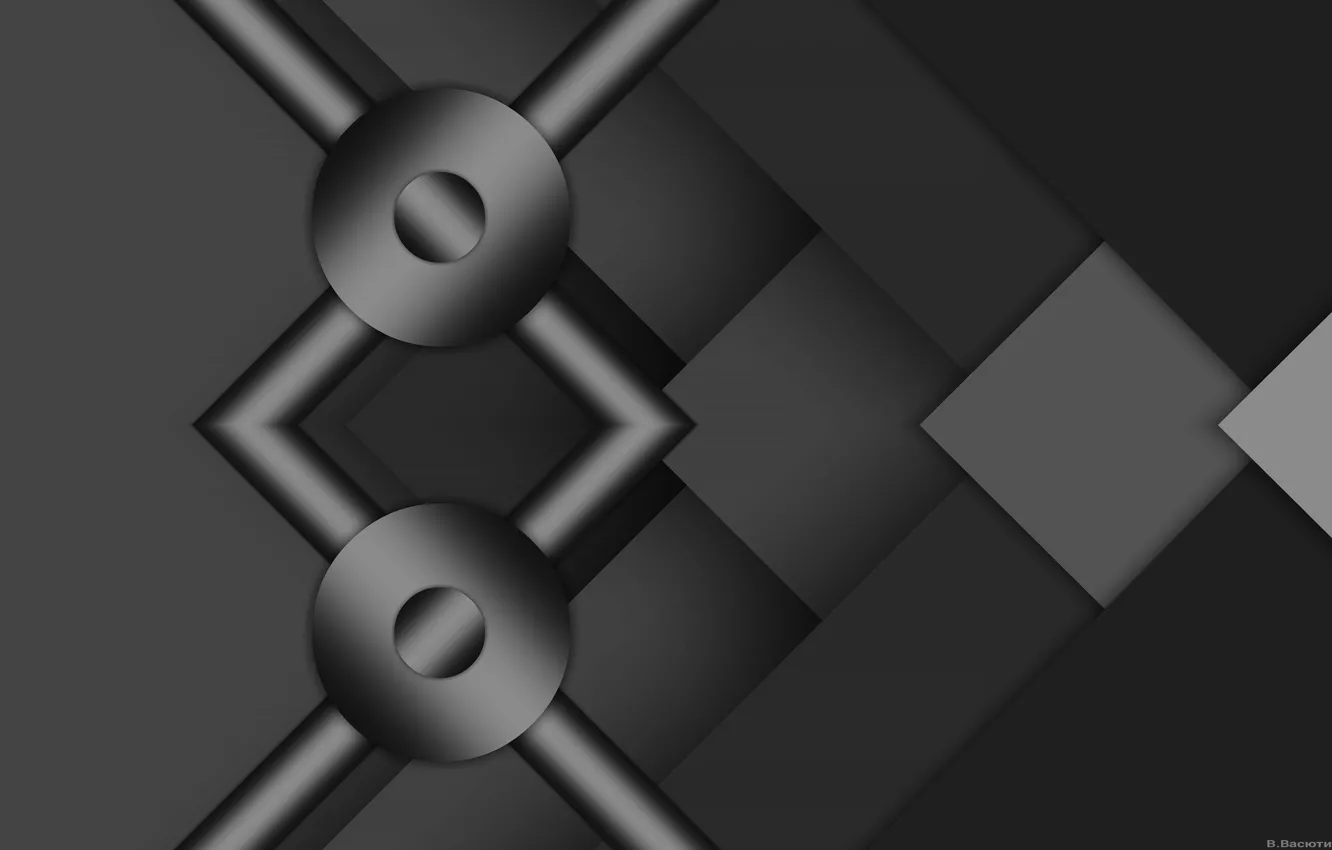 Photo wallpaper grey, background, gradient, figure