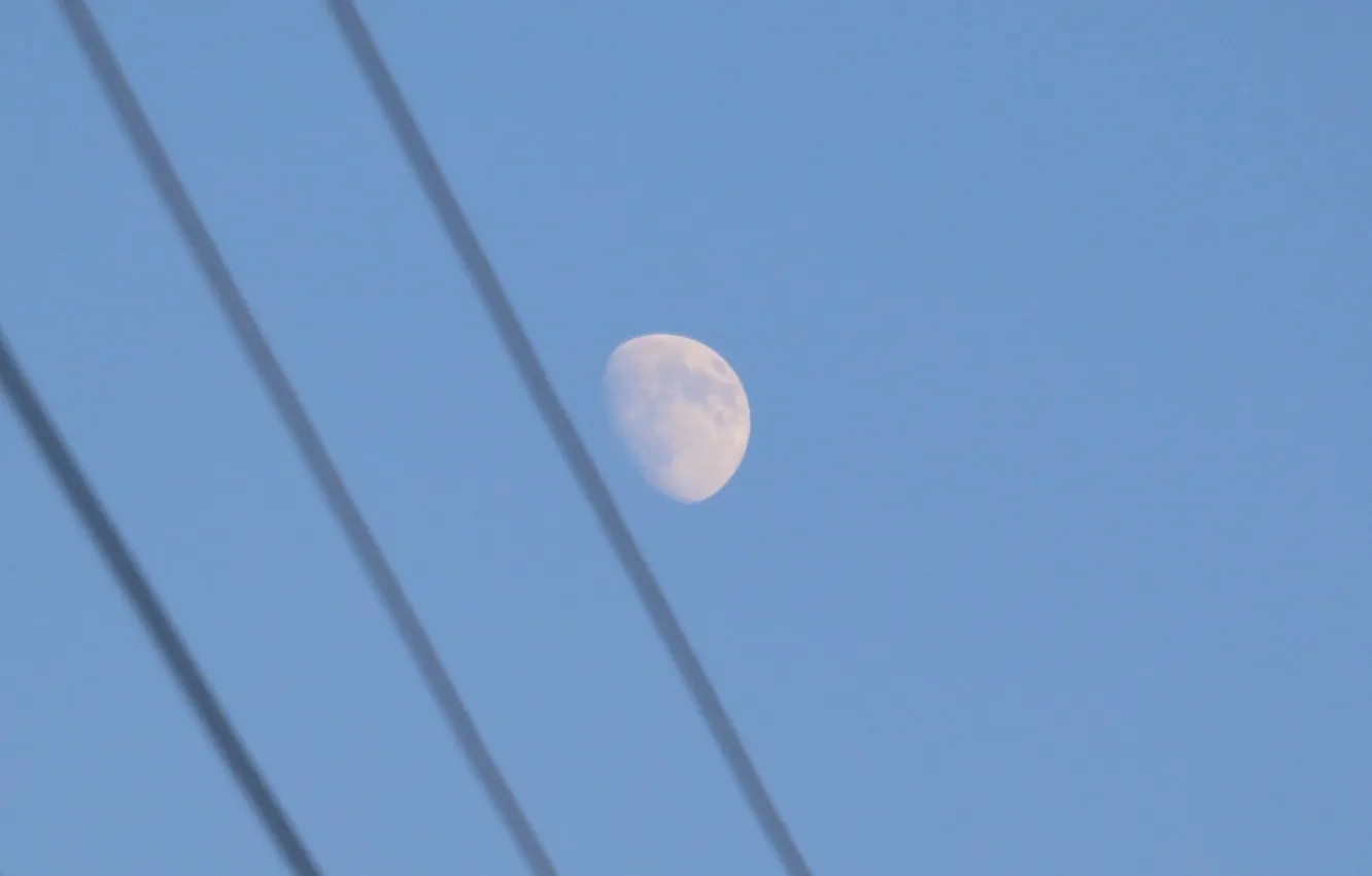 Photo wallpaper moon, sky, Persia, Iran, Behbahan