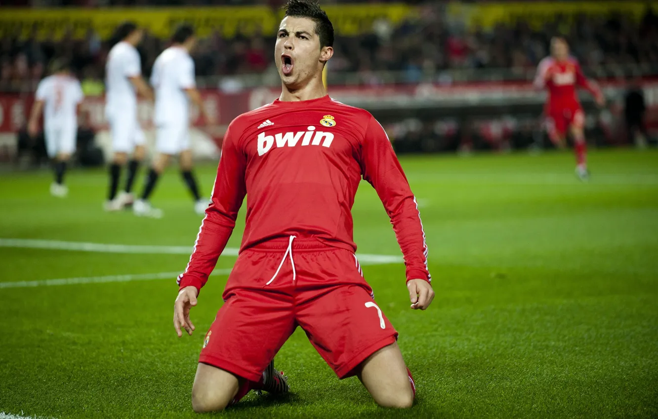 Photo wallpaper star, football, Real Madrid, Portugal, ball, Ronaldo, Cristiano, viva ronaldo