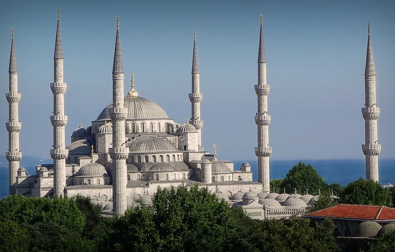 Photo wallpaper Istanbul, Turkey, Mosque, Sultanahnmet